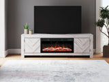 Cayboni 71\" TV Stand with Electric Fireplace