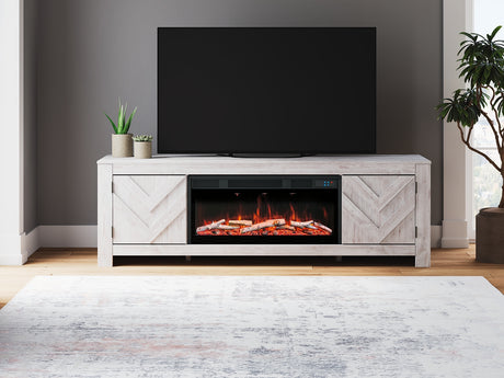 Cayboni 71\" TV Stand with Electric Fireplace