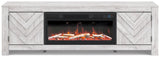 Cayboni 71\" TV Stand with Electric Fireplace