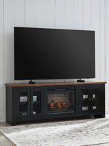 Wildenauer 76\" TV Stand with Electric Fireplace