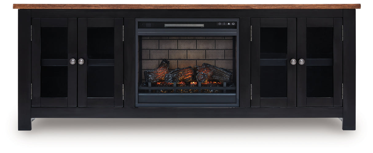 Wildenauer 76\" TV Stand with Electric Fireplace