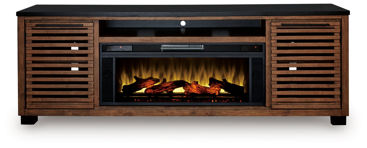 Kallari 84\" TV Stand with Electric Fireplace